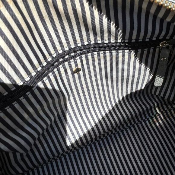 Kate Spade Jackson Street Leather Satchel Crossbody Bag Gray Adjustable Strap - Picture 10 of 16